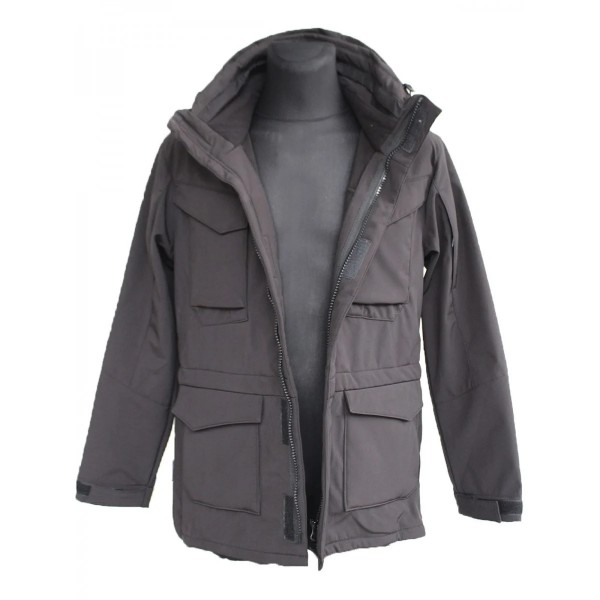 Куртка милитари м65 черная под пистолет Soft Shell - 3565214 Куртка милитари м65 черная под пистолет Soft Shell - 3565214