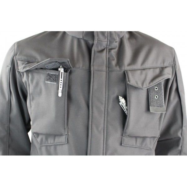 Куртка милитари м65 черная под пистолет Soft Shell - 3565214 Куртка милитари м65 черная под пистолет Soft Shell - 3565214