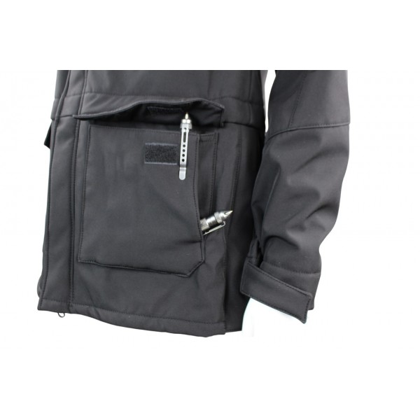 Куртка милитари м65 черная под пистолет Soft Shell - 3565214 Куртка милитари м65 черная под пистолет Soft Shell - 3565214