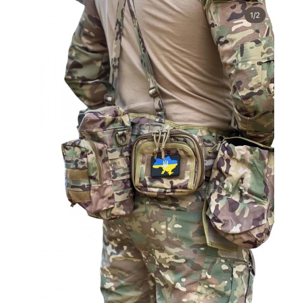 Ременно-плечевая система (РПС) с подсумками Якеда Мультикам - 3573931 Ременно-плечевая система (РПС) с подсумками Якеда Мультикам - 3573931