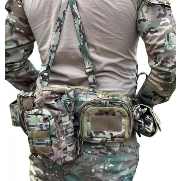 Ременно-плечевая система (РПС) с подсумками Якеда Мультикам - 3573931 Ременно-плечевая система (РПС) с подсумками Якеда Мультикам - 3573931