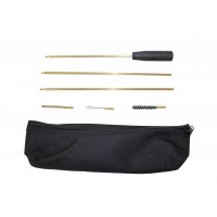 Набор для чистки нарезного оружия калибра 5.45 в текстильном пенале (шомпол латунный трехсекционный (710 мм), ерш латунный, ерш щетинный, вишер)