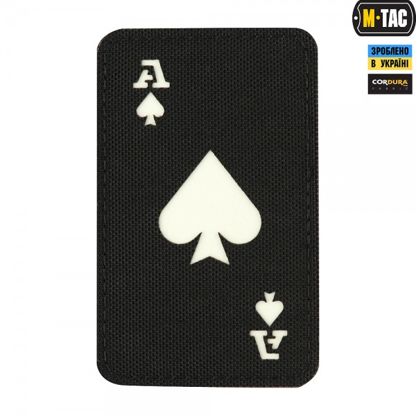 M-Tac нашивка Ace of Spades Laser Cut Black/GID - 51109299