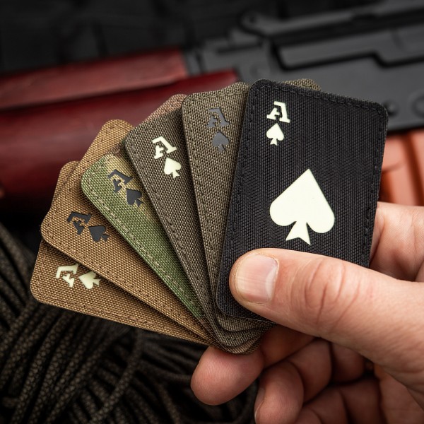 M-Tac нашивка Ace of Spades Laser Cut Black/GID - 51109299 M-Tac нашивка Ace of Spades Laser Cut Black/GID - 51109299