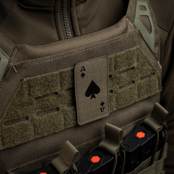M-Tac нашивка Ace of Spades Laser Cut Ranger Green/Black - 51109232 M-Tac нашивка Ace of Spades Laser Cut Ranger Green/Black - 51109232
