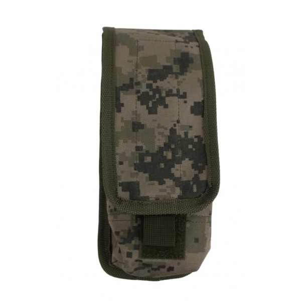 Подсумок тактический закрытого типа под 2 магазина Karabat Темный пиксель - 3578482