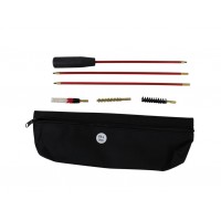 Набір для чищення нарізної зброї калібру 7.62 в текстильному пеналі (шомпол сталевий трьохсекційний (720 мм) в пластиковій обплітці, йорж щетинний, вовняний, латунний)