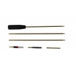 Набор для чистки нарезного оружия калибра 5.45 в полиэтиленовой упаковке (шомпол латунный трехсекционный (710 мм), ерш латунный, шерстяной, щетинный)