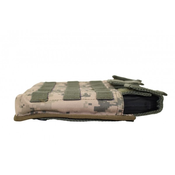 Подсумок тактический открытого типа под 3 магазина Karabat Светлый пиксель - 3580842