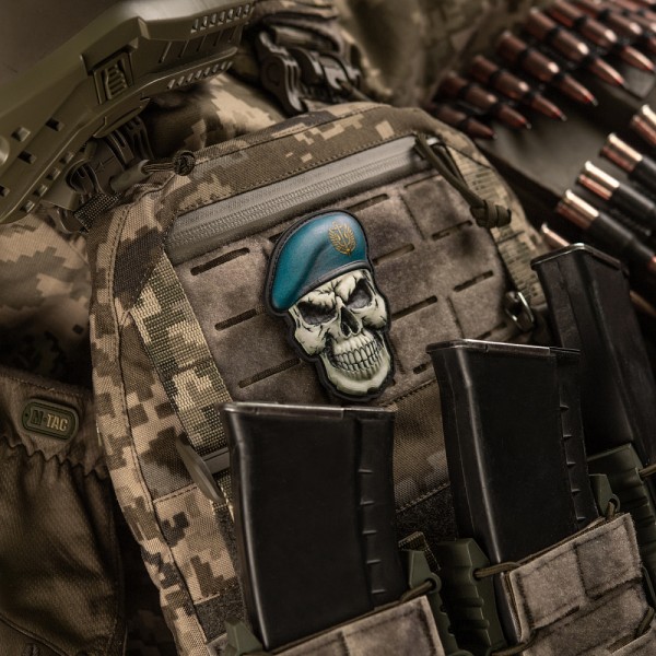 Нашивка Череп в берете (Морская пехота) - 3580845 Нашивка Череп в берете (Морская пехота) - 3580845