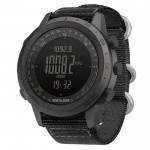 Годинник тактичний чоловічий вологостійкий North Edge Desert 5BAR з компасом 1793 Black