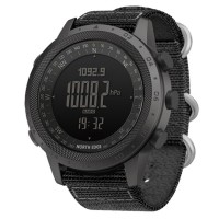 Годинник тактичний чоловічий вологостійкий North Edge Desert 5BAR з компасом 1793 Black
