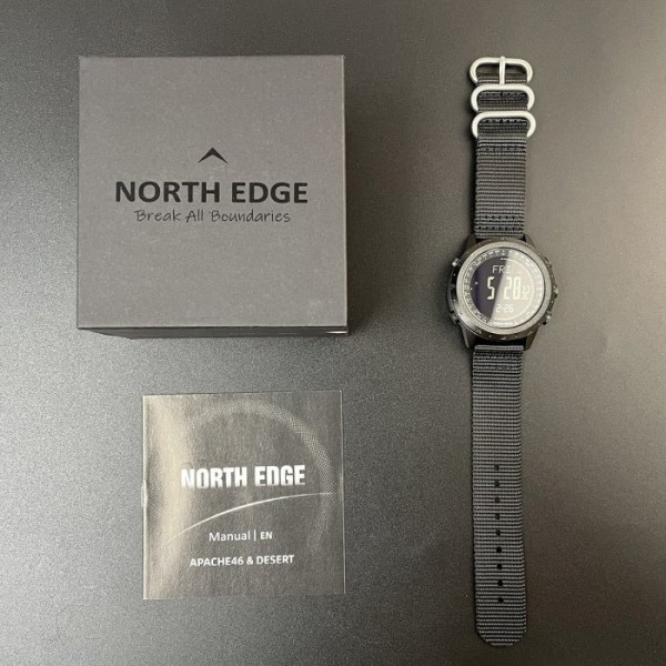 Часы тактические мужские влагостойкие North Edge Desert 5BAR с компасом 1793 Black - 3580984 Часы тактические мужские влагостойкие North Edge Desert 5BAR с компасом 1793 Black - 3580984