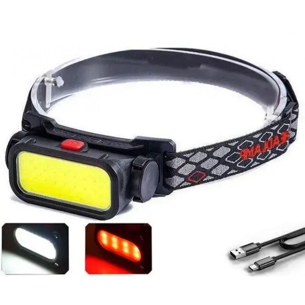 Налобный фонарик BL-008/8773 COB с белым и красным светом - 3581079 Налобный фонарик BL-008/8773 COB с белым и красным светом - 3581079