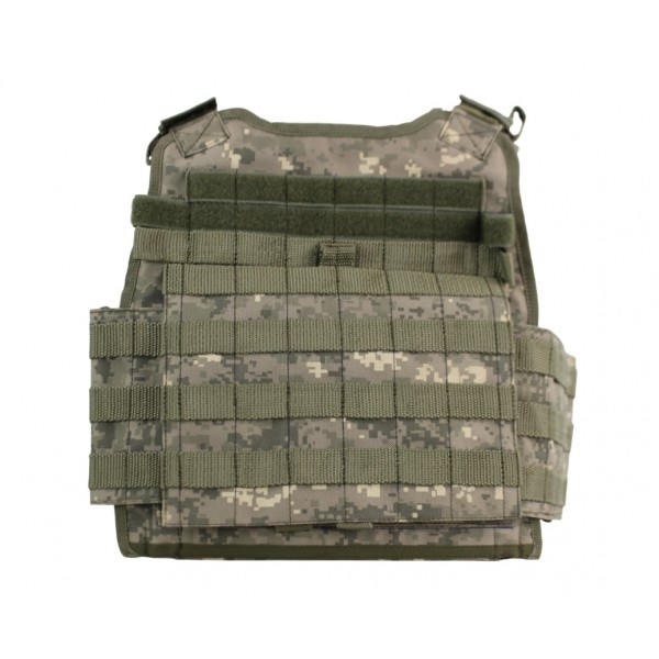 Плитоноска ЕМ22 PECordura 1000D ПЭ стропа Karabat Темный пиксель 4 класс защиты - 3581235