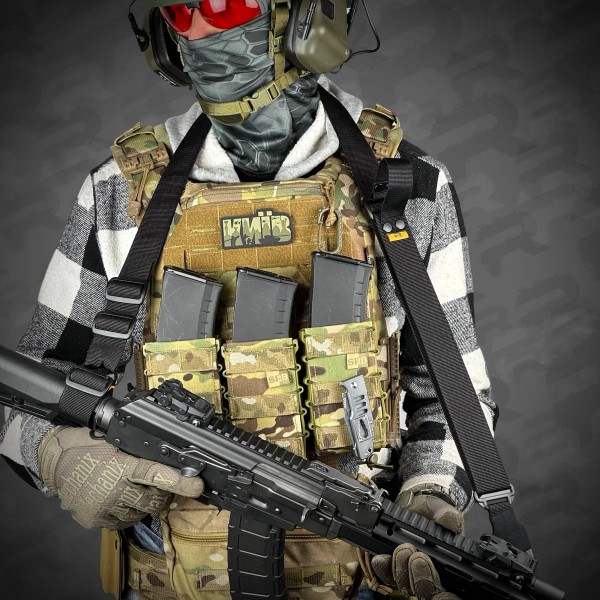 Ремень RAGNAROK TYR carbine Черный оружейный одно/двухточечный с дополнительным креплением - 3581437 Ремень RAGNAROK TYR carbine Черный оружейный одно/двухточечный с дополнительным креплением - 3581437