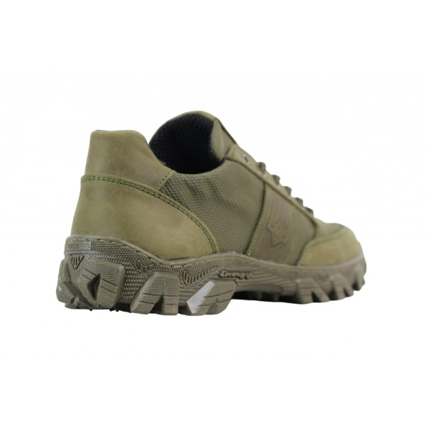 Кроссовки демисезонные мужские Crossav 21-31/2 Герб (Кожа Крейзи+Кордура) Хаки - 3581495