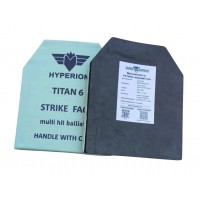Комплект титано-керамических бронеплит Hyperion Safari Defense 5 класс защиты (250х300мм, вес 2.8 кг)