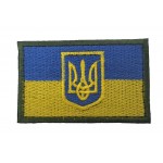 Шеврон Флаг с гербом Олива (размер 80х50 мм)