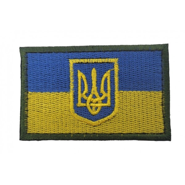 Шеврон Прапор з гербом Олива (розмір 80х50 мм) - 3584296