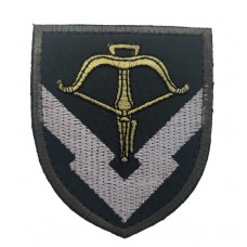 Шеврон Арбалет (229 об'єднаний центр забезпечення Тил ЗСУ) Олива