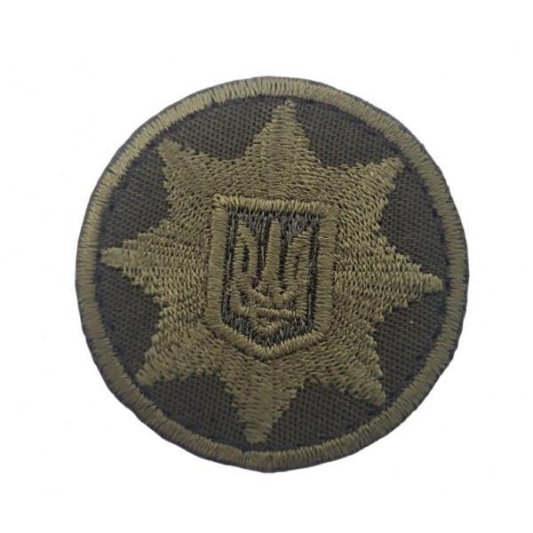 Кокарда Полиции Олива (размер 6х6 см) - 3585341
