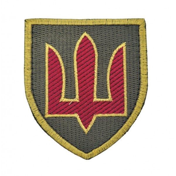 Шеврон Тризуб Командування об'єднаних сил Збройних Сил України КОС Олива (розмір 7х8 см) - 3585522