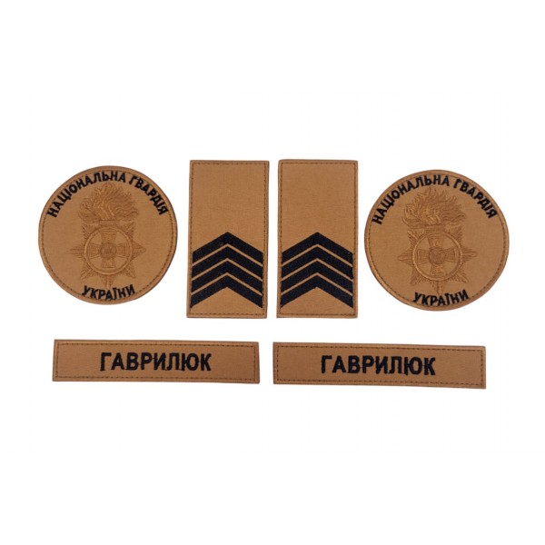 Комплект нашивок Национальная гвардия Украины НГУ Койот - 3585527