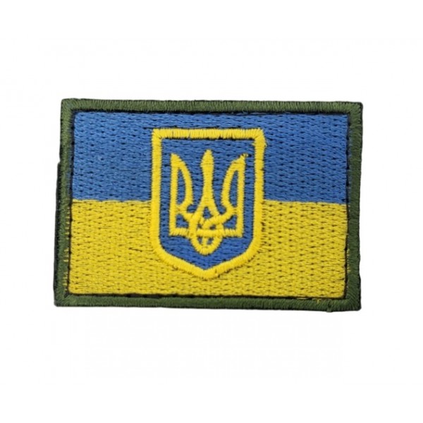 Шеврон Прапор з гербом Кольоровий (розмір 4х6 см) - 3585540