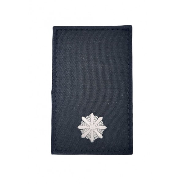 Погон на липучке Полиции Младший лейтенант Черный (размер 5х8 см) - 3585541