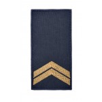 Погон на липучке Полиции Младший сержант Темно-синий (размер 5х10 см)