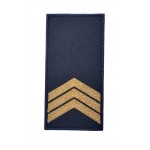 Погон на липучке Полиции Сержант Темно-синий (размер 5х10 см)