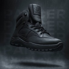 Кроссовки мужские демисезон Crossav 23-56 (Кожа крейзи+Кордура) Черные