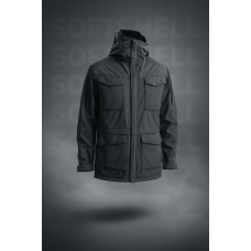 Куртка милитари м65 черная под пистолет Soft Shell