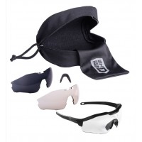 Очки защитные Bolle BSSI Safeti MY6 (с двумя сменными линзами) Mil-Tec Германия Black