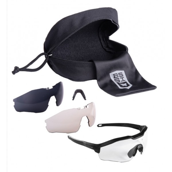 Окуляри захисні Bolle BSSI Safeti MY6 (з двома змінними лінзами) Mil-Tec Німеччина Black - 3585433