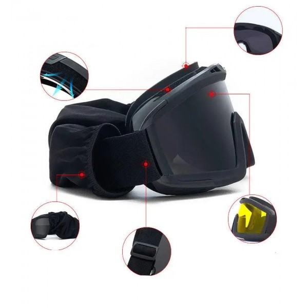 Балістична маска Китай чорна - 2850888 Балістична маска Китай чорна - 2850888