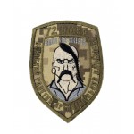 Шеврон 72 Отдельная  Механизированная бригада Зенитный артиллерийский дивизион Воля или Смерть старого образца Пиксель (размер 7х9.5 см)