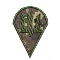 Шеврон Тризуб Десантно-штурмові війська ДШВ Піксель (розмір 7х10 см)