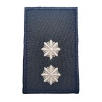 Погон на липучке Полиции Лейтенант Черный (размер 5х8 см)