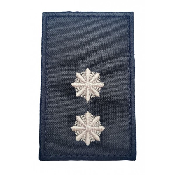 Погон на липучке Полиции Лейтенант Черный (размер 5х8 см) - 3443550