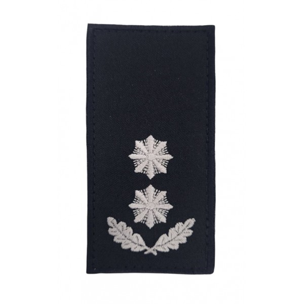 Погон на липучці Поліції Підполковник Чорний (розмір 5х10 см) - 3443605