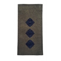 Погон на липучке Старший лейтенант ВСУ Олива (размер 5х10 см)