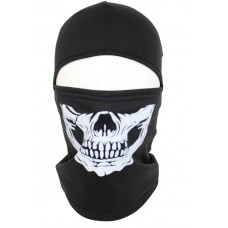 Балаклава флис зима чёрный череп
