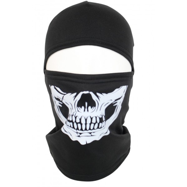 Балаклава фліс зима чорний череп - 3572555