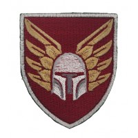 Шеврон 46 отдельная аэромобильная бригада ОАмБр ДШВ (размер 7х8 см)