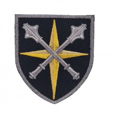 Шеврон Головне управління ГО Чорний (розмір 7х8 см)