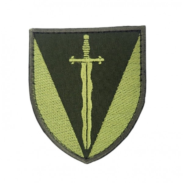 Шеврон нарукавный 210 ​​отдельный штурмовой полк (размер 7х8 см) - 3584453