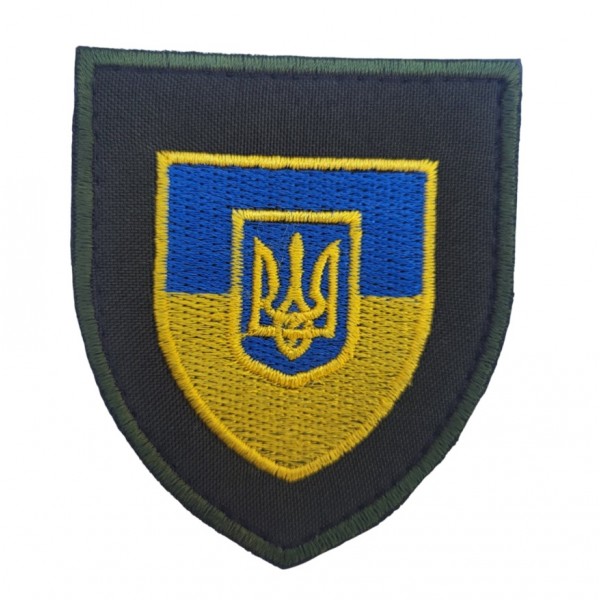 Шеврон Флаг с гербом Олива (размер 7х8 см) - 3584454