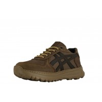 Кросівки демісезонні чоловічі Crossav 25-368 (Шкіра Крейзі+Кордура+Царапка) Оливкові